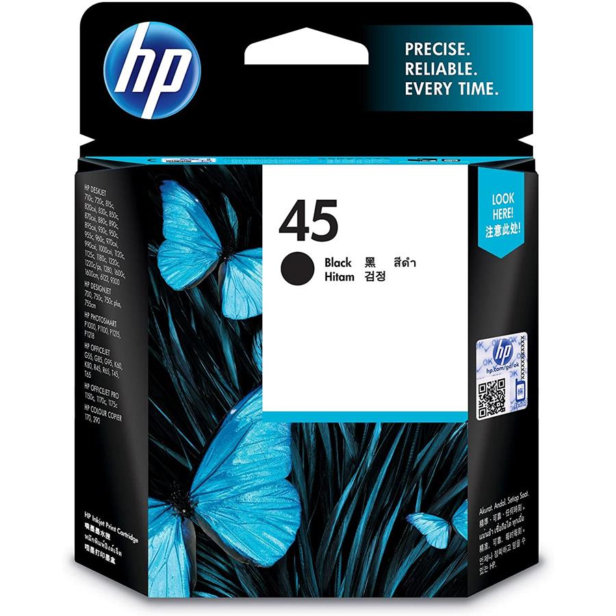 HP DJ 700/710C - TINTEIRO PRETO N.º 45 (51645A)