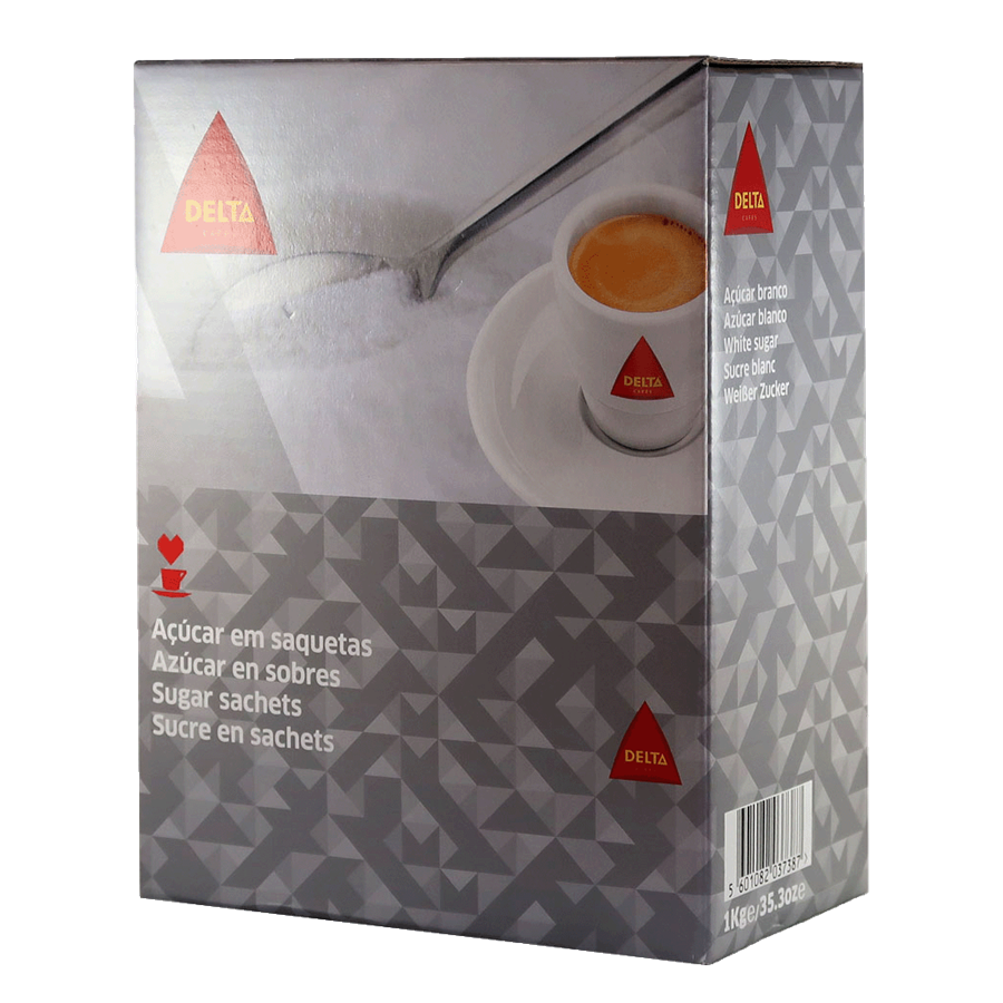 DELTA AÇÚCAR - CAIXA (1 KG) SAQUETAS