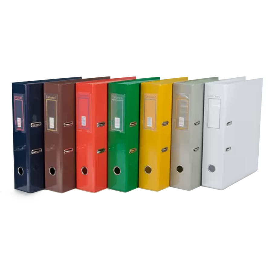 CARTONEX PASTA ARQ. A4 L80 - AZUL LISA (CX.C/10)