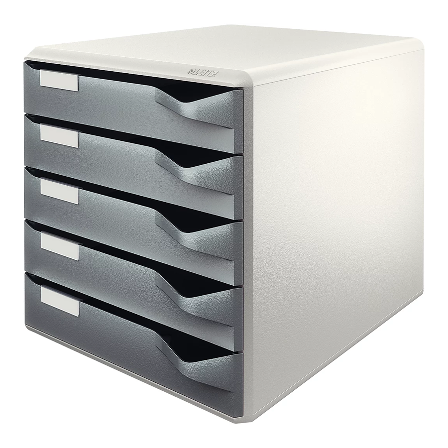 LEITZ 5280 - MÓVEL SECRETÁRIA C/5 GAVETAS (CINZA/CINZA)