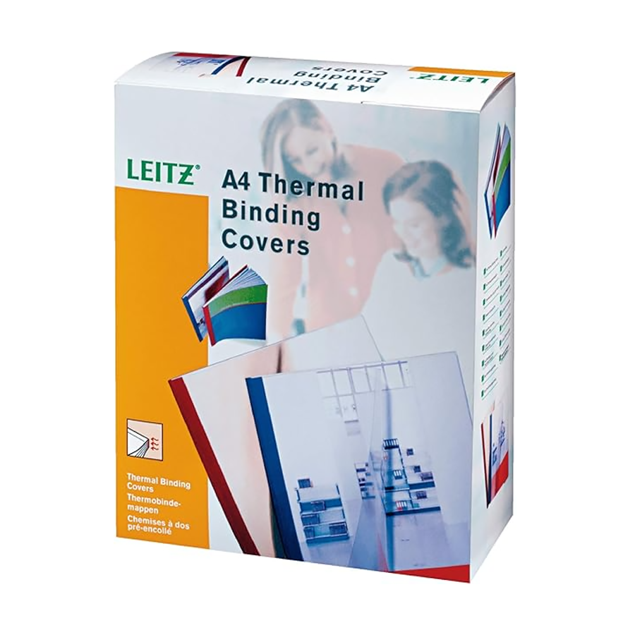 LEITZ - CAPA ENCADERNAÇÃO TÉRMICA 4.0MM CAIXA (C/100 UN.)