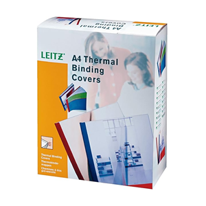 LEITZ - CAPA ENCADERNAÇÃO TÉRMICA 4.0MM CAIXA (C/100 UN.)