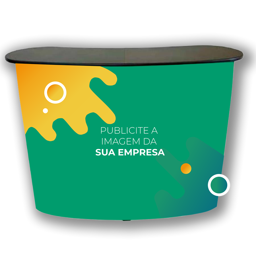 BALCÃO PROMOCIONAL EM CURVA (105,5X95X29,5CM)