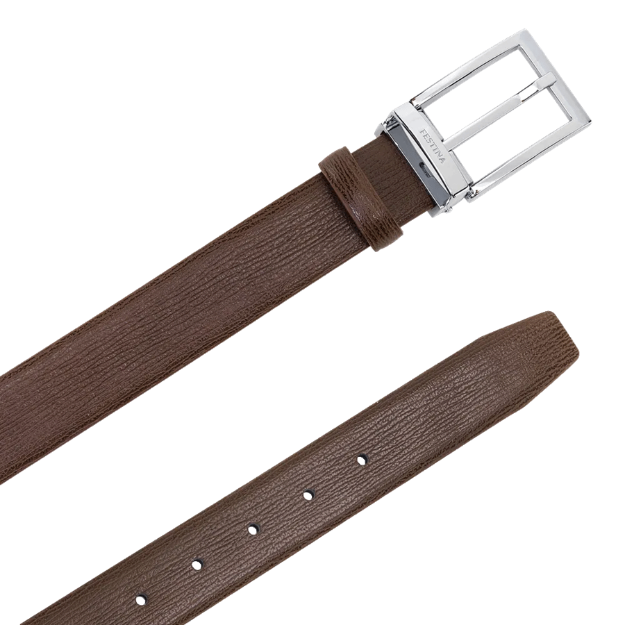 FESTINA BUTTON BELT BROWN - CINTO CLÁSSICO CASTANHO P/HOMEM