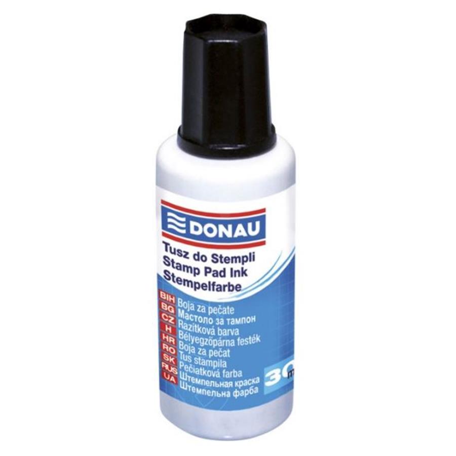 DONAU TINTA PRETA  - CARIMBO BORRACHA (FR. 30 ML)