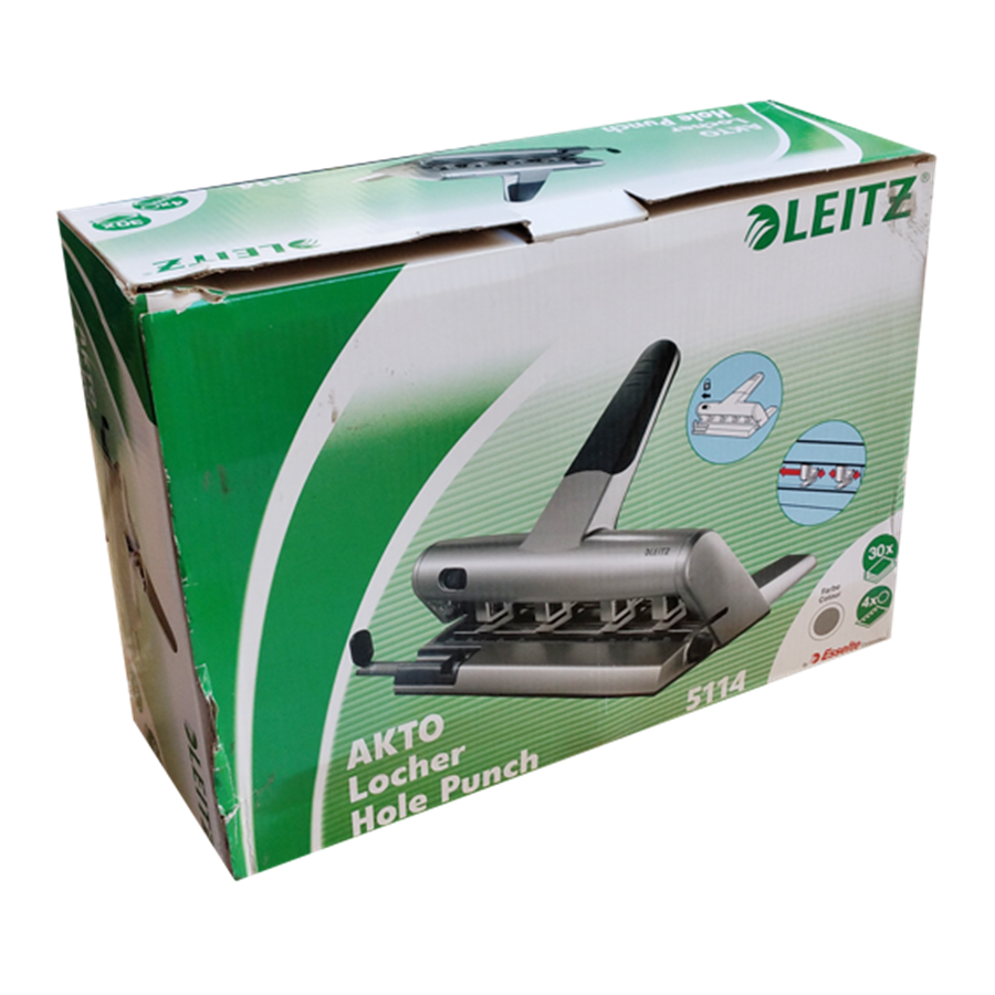 LEITZ 5114 - FURADOR 3 mm C/RÉGUA (30 FLS) 4 FUROS