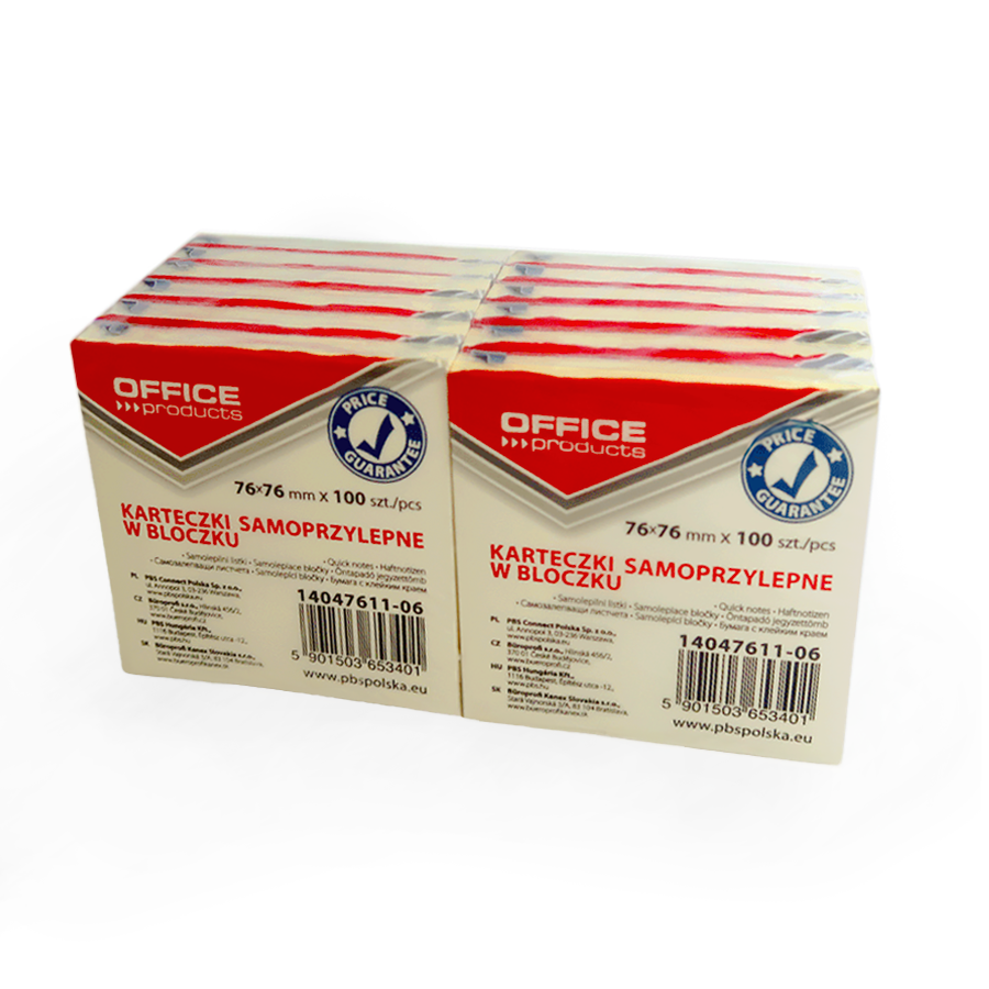 BLOCO ADERENTE 75X75 AMARELO (100 FLS)