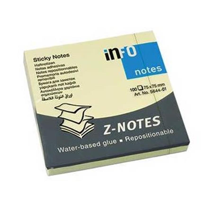 BLOCO ADERENTE ZIG-ZAG 75X75 AMARELO (100 FLS)