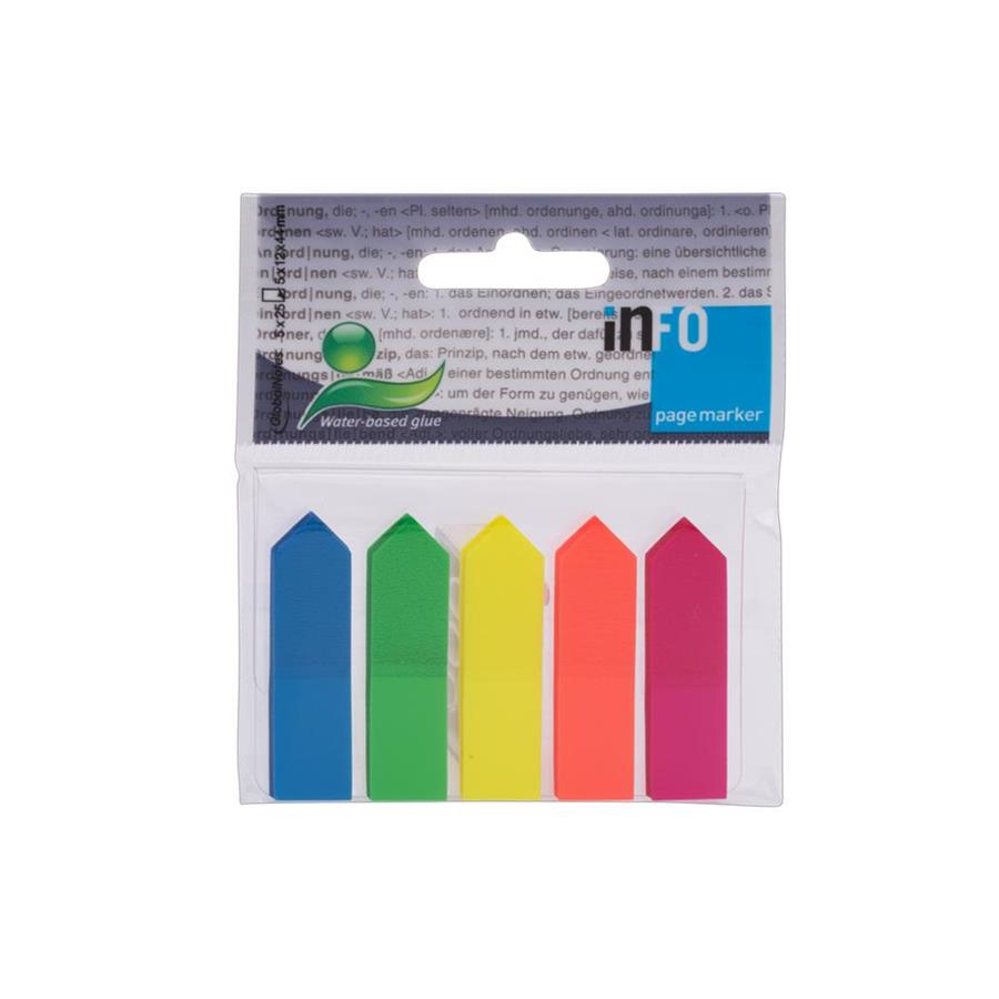 SEPARADORES FILM ADESIVOS 12X44MM SETAS SORTIDO 125UN