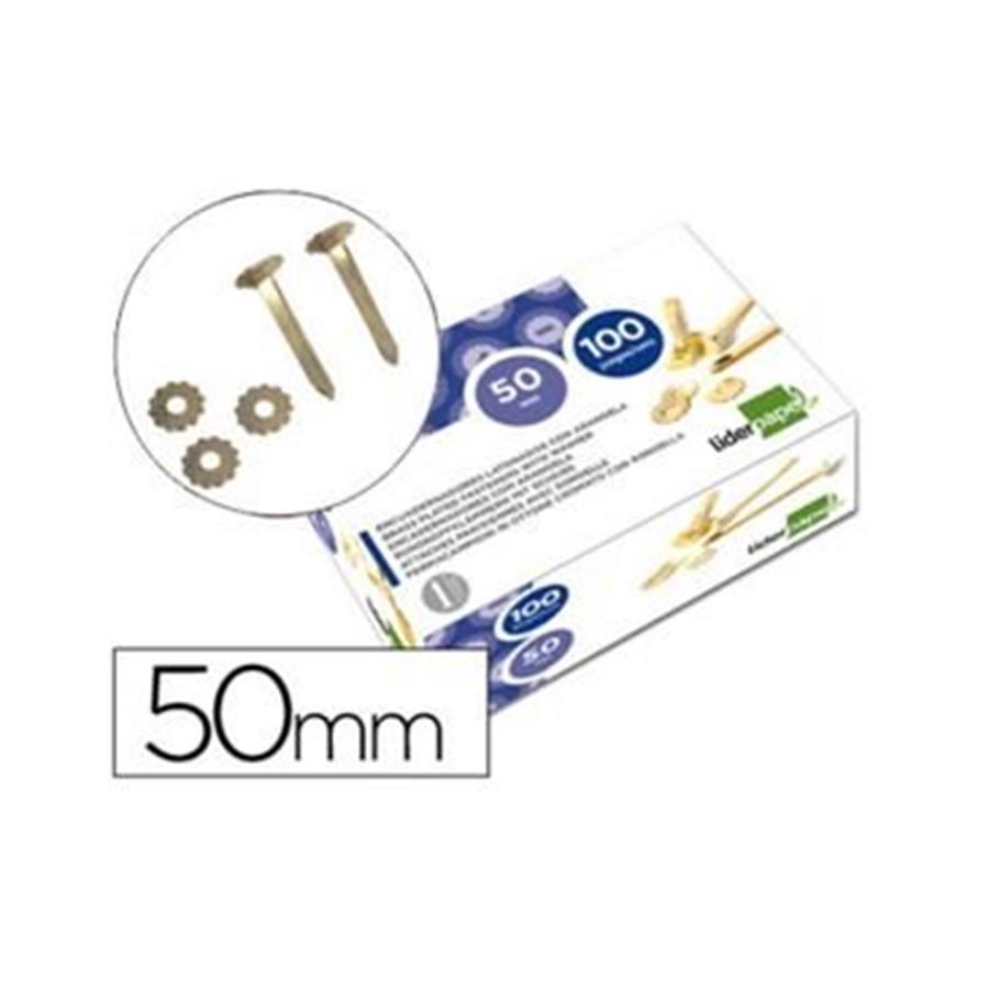 ATACHES LATÃO C/ANILHA 50 MM (CX.C/100)