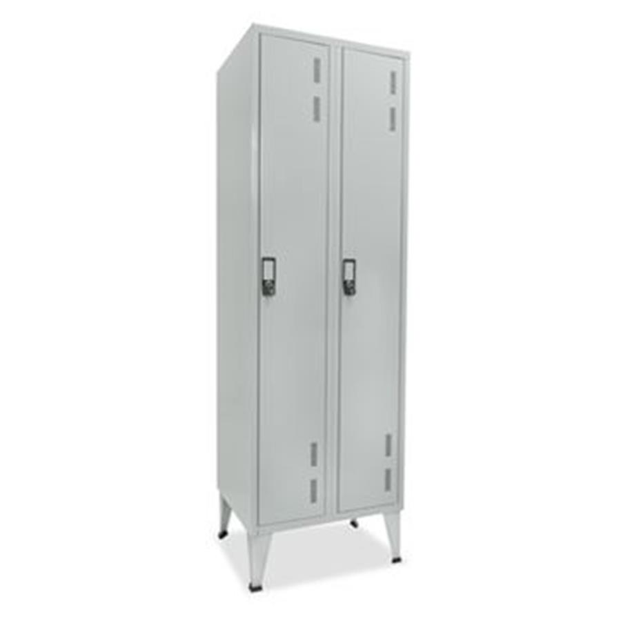ARMÁRIO METÁLICO CINZA - DUPLO 2 CACIFOS (600x400x1700MM)