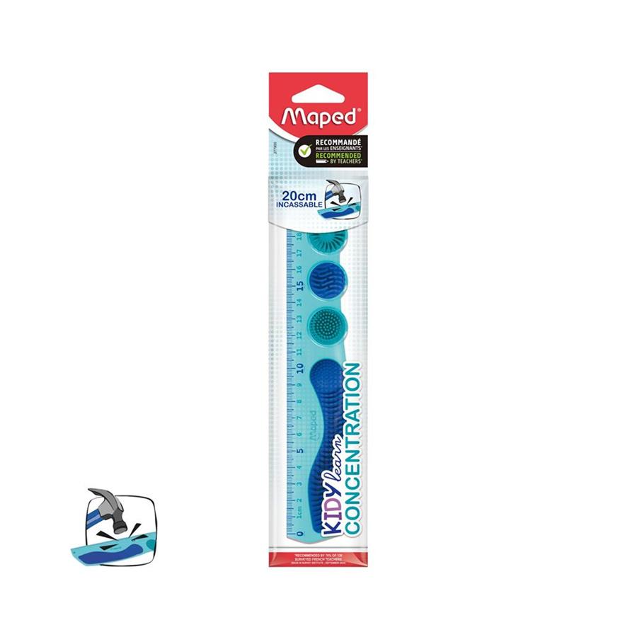 RÉGUA PLÁSTICO 20CM MAPED KIDY LEARN CONCENTRATION