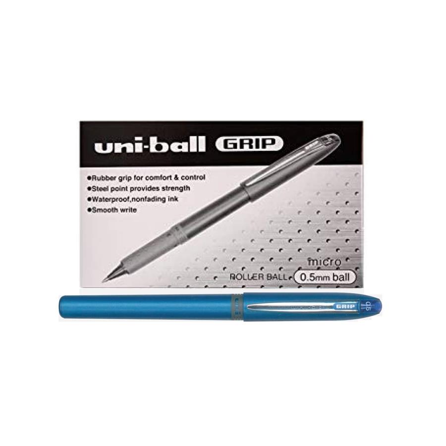 UNI-BALL GRIP UB-245 0,5 - AZUL (CX. C/12 UNID.)