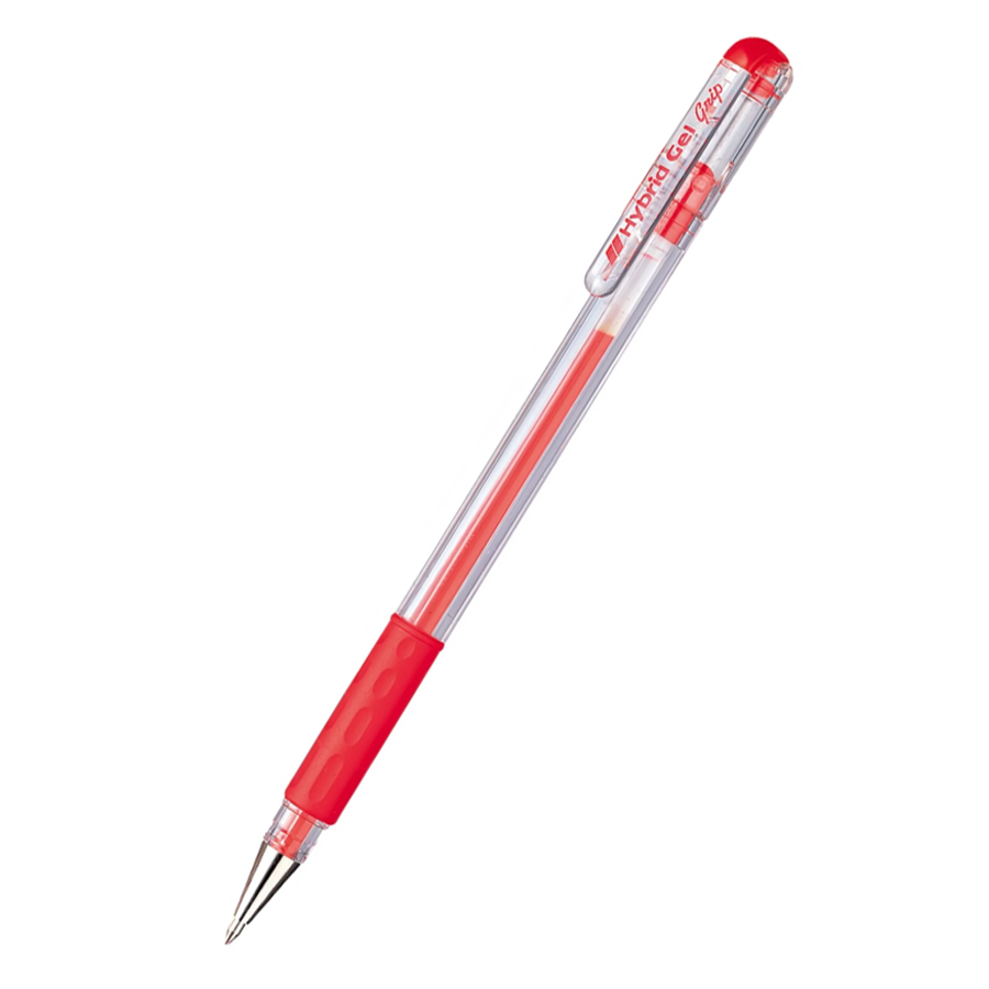 PENTEL K116 HYBRID GEL GRIP - VERMELHA (CX.C/12)