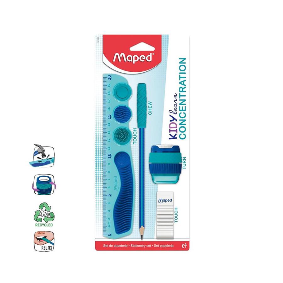 CONJUNTO ESCOLAR KIDY LEARN CONCENTRATION 4 PEÇAS