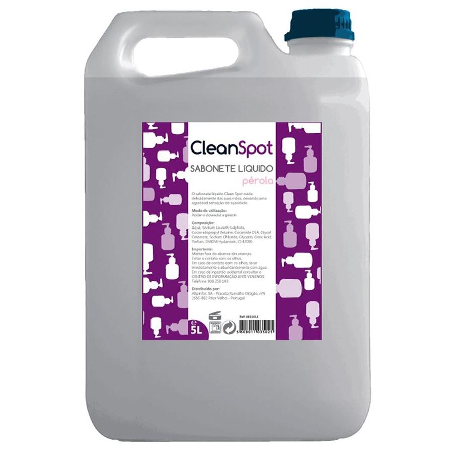 CLEANSPOT - SABONETE LIQUIDO MÃOS PÉROLA BRANCO (5 LITROS)