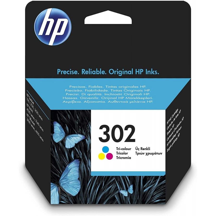 HP OJ 3639/3800/3830 - TINTEIRO N-302 COR (F6U65A)