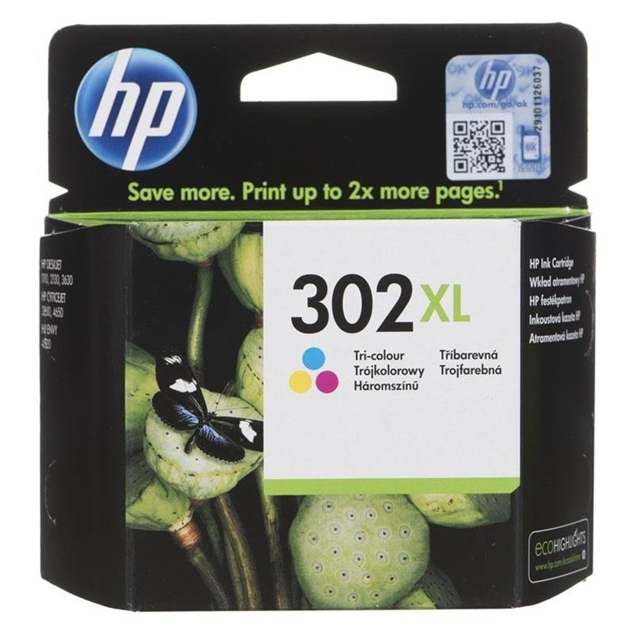 HP OJ 3800/3830 - TINTEIRO COR N.º 302XL (F6U67A)