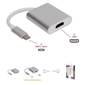ADAPTADOR - USB - C PARA HDMI PRATA