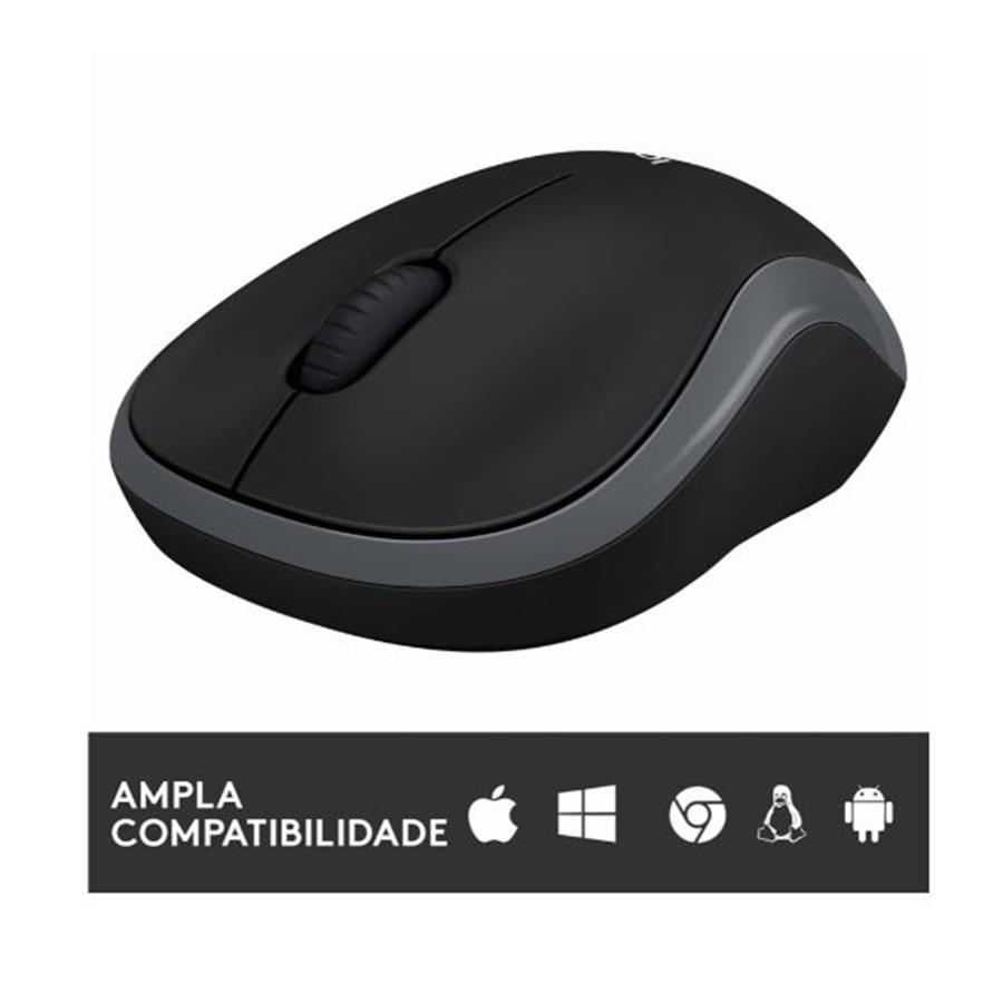 LOGITECH M185 - RATO ÓPTICO WIRELESS 1000DPI (USB)