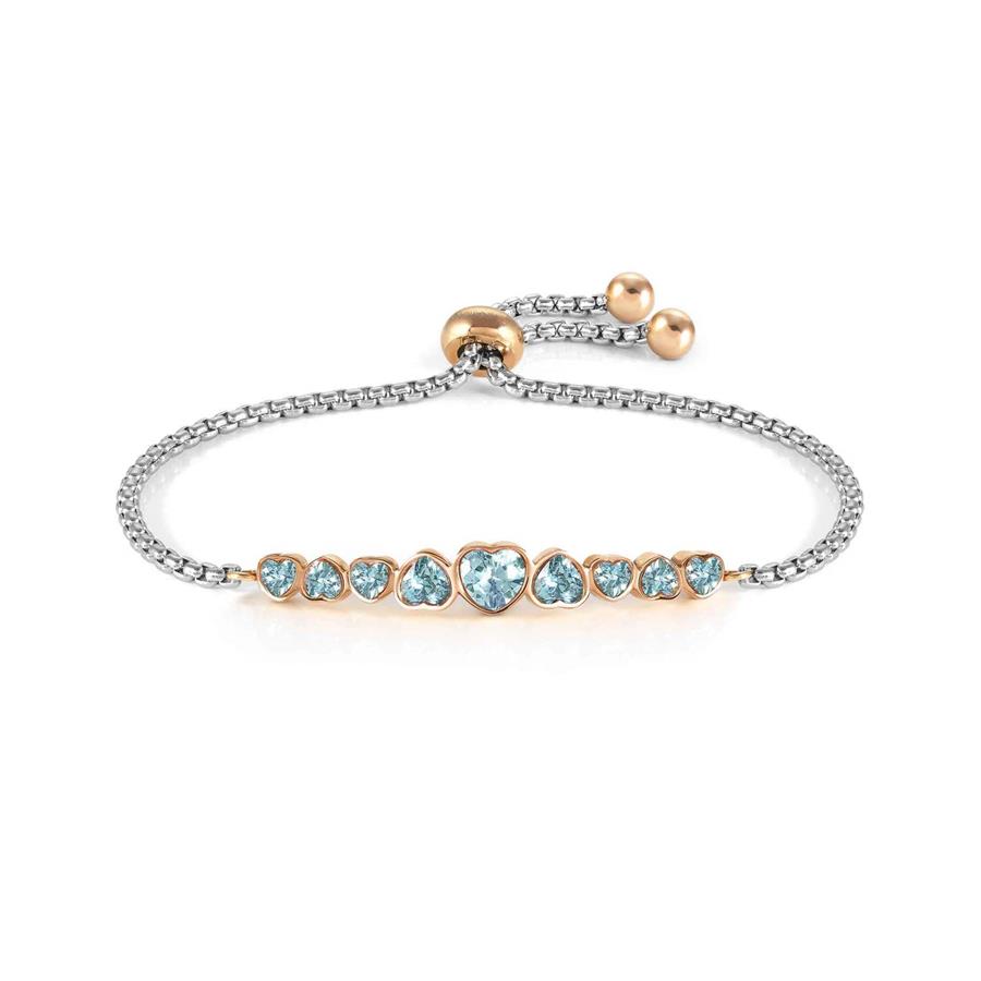 NOMINATION MILLELUCI COLOURED CRYSTAL AZUL - PULSEIRA MULHER
