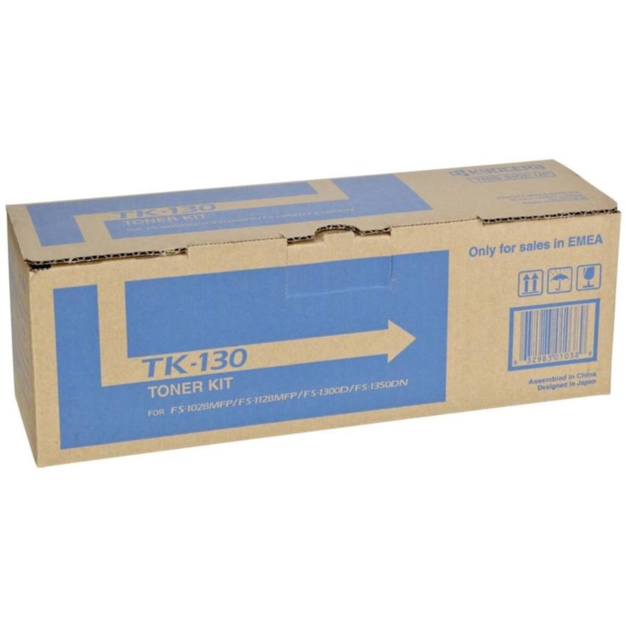KYOCERA FS1028MFP/1128/1300D - TONER PRETO (TK130)