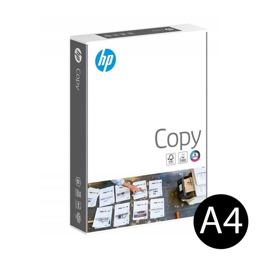 HP COPY – PAPEL FOTOCÓPIA BRANCO, 80GR A4 (CAIXA C/5 RESMAS)