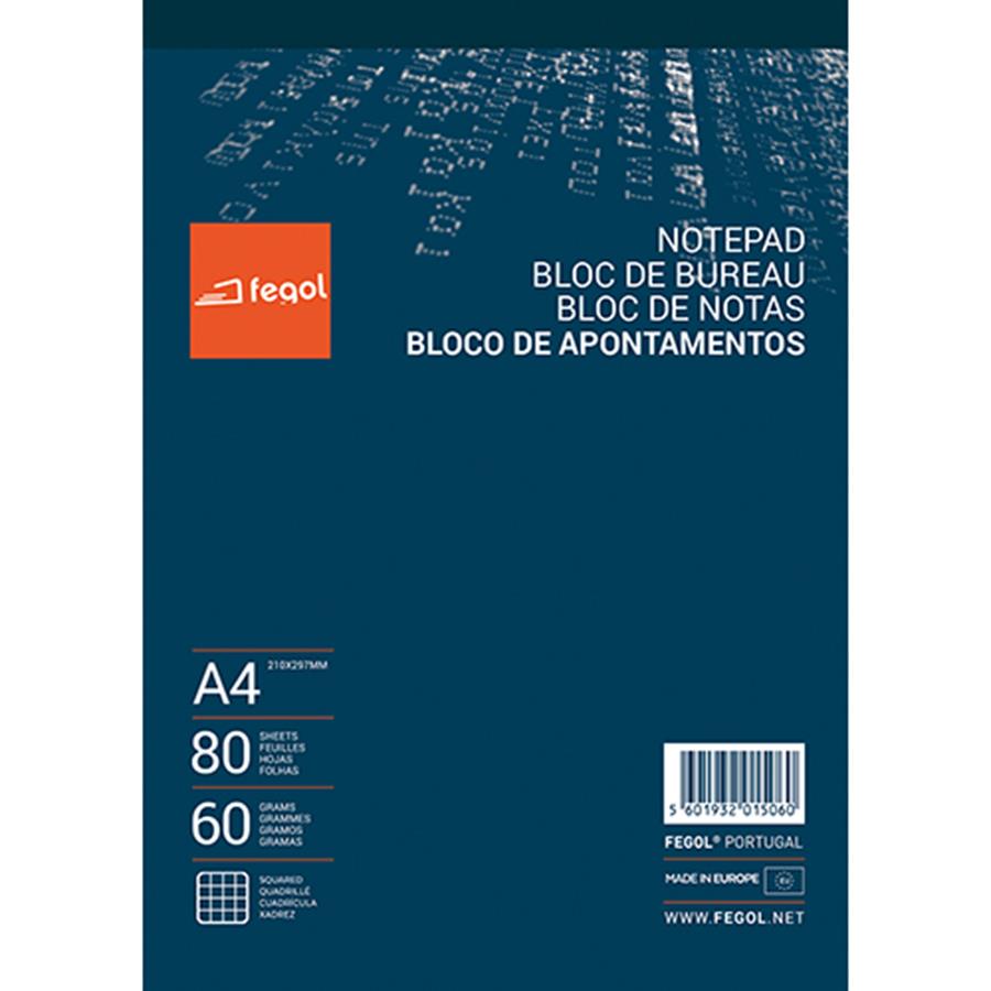 BLOCO A4 QUADRICULADO (80 FLS)