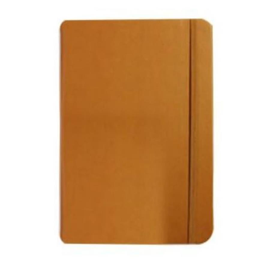 BLOCO NOTAS PAUTADO SEMI PELE CAMEL (21,5X14,5 CM)