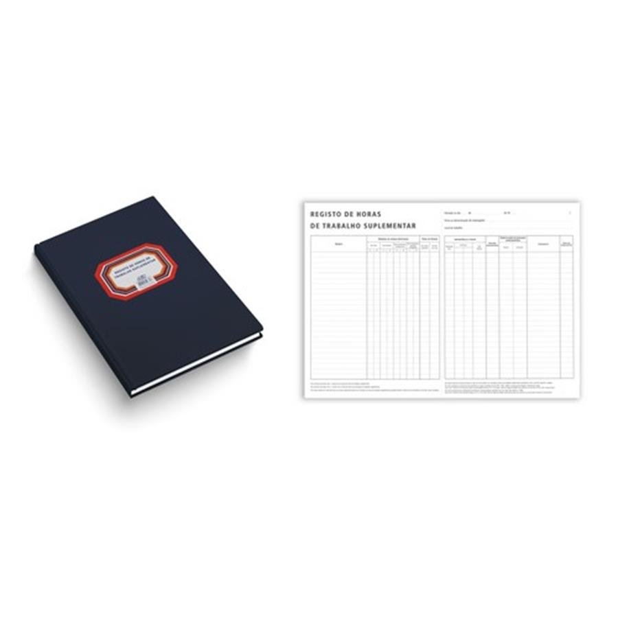 LIVRO REGISTO TRABALHO SUPLEMENTAR (50 FOLHAS)