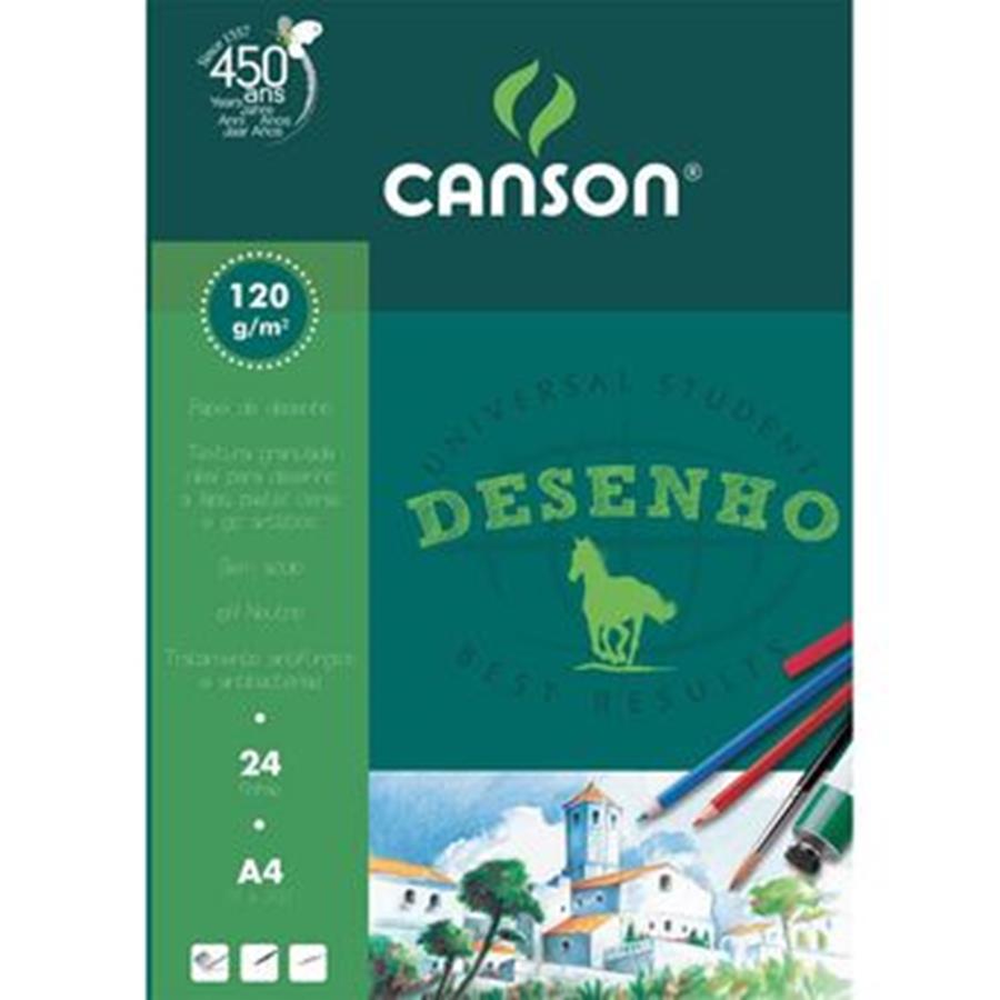 CANSON BLOCO DESENHO A4 (24 FOLHAS)