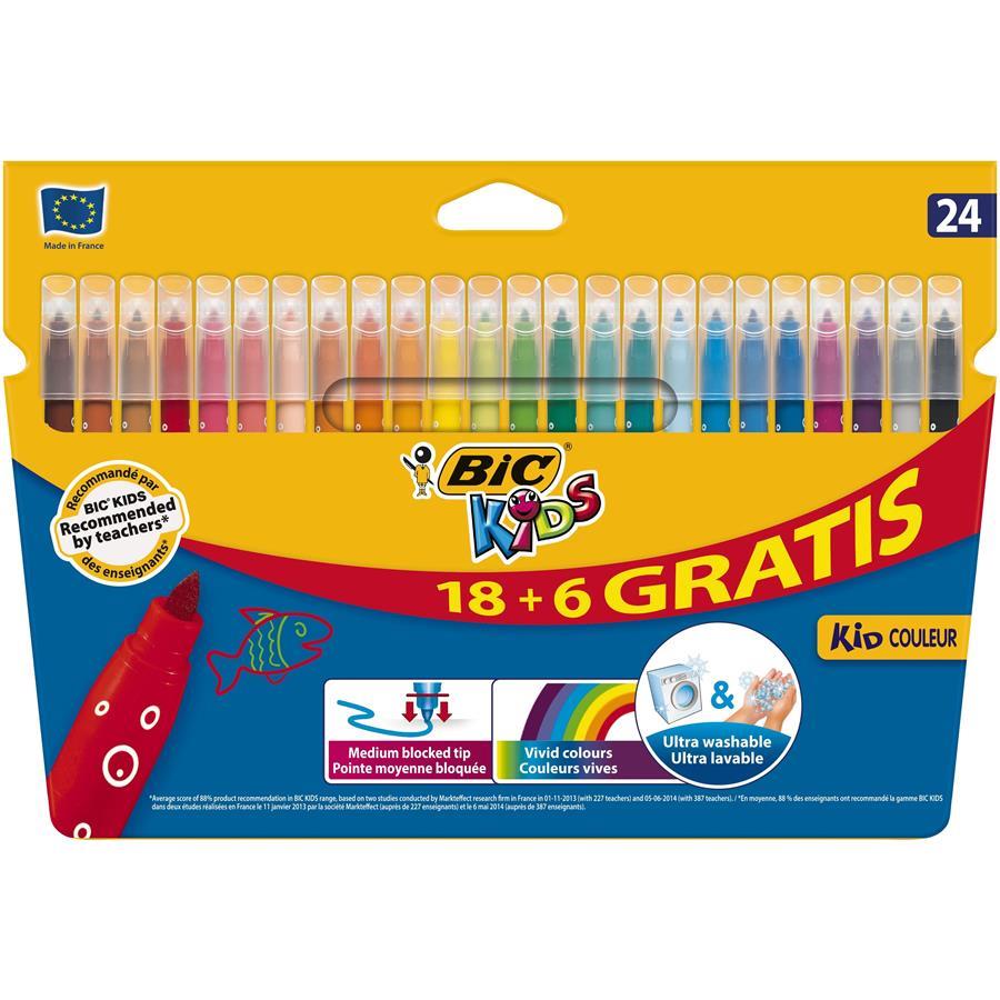 BIC KIDS - CANETAS FELTRO (CX. C/24)