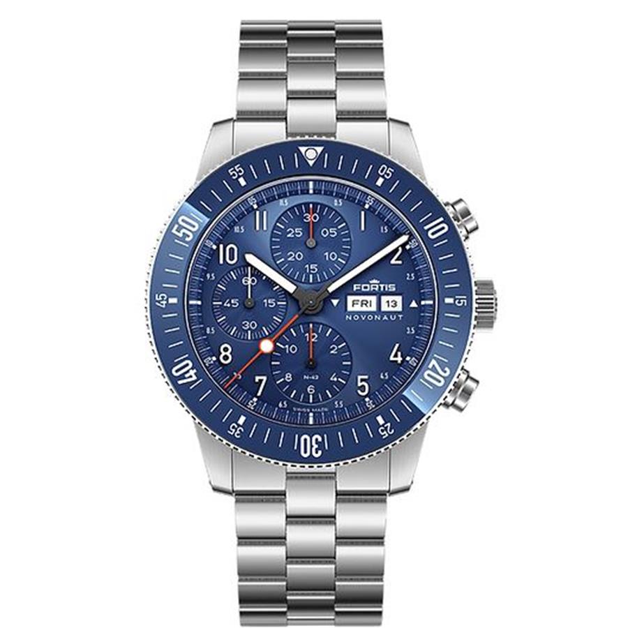 FORTIS 44 AUTOMÁTICO COM MOSTRADOR AZUL - RELÓGIO DE HOMEM