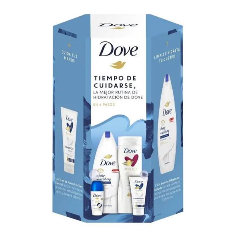 DOVE - COFFRET (GEL BANHO, ROLL-ON, LOÇÃO CORP. CREME NUTRI)