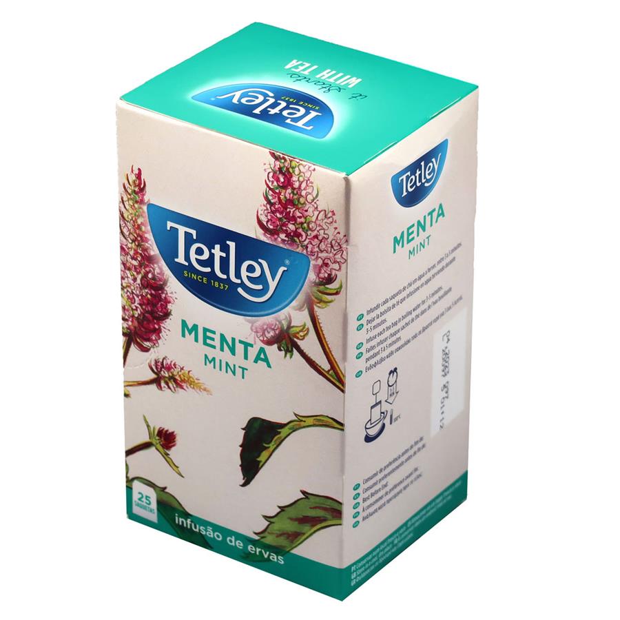 TETLEY MENTA - CHÁ DE INFUSÃO (25 SAQUETAS)