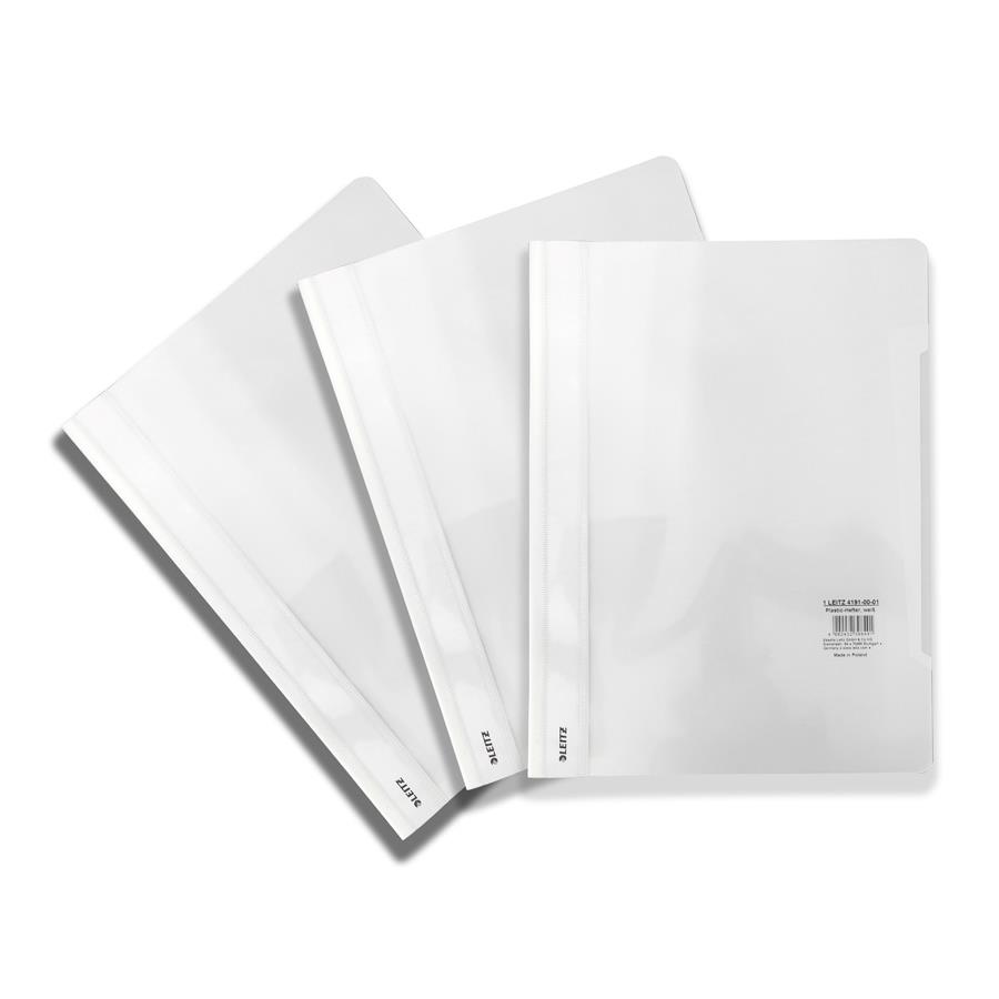 LEITZ 4191 - CLASSIFICADOR BRANCO (CX.C/25 UNID.)