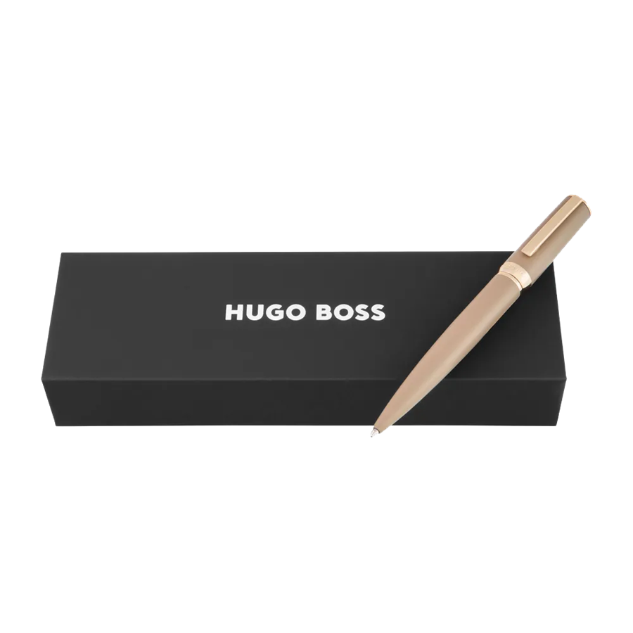 HUGO BOSS ARCHE DOUBLE B NUDE BALLPOINT - CANETA