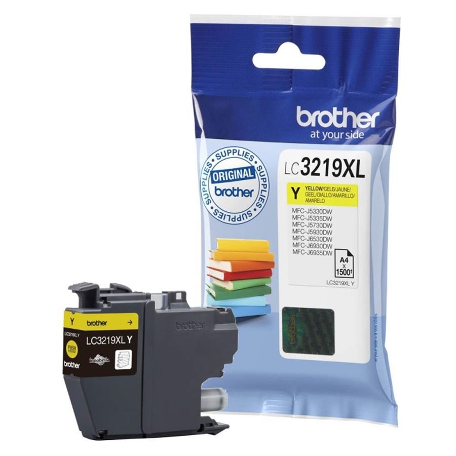 TINTEIRO BROTHER LC3219XLY AMARELO 1500 PÁG. TINTEIRO BROTHER LC3219XLY AMARELO 1500 PÁG.