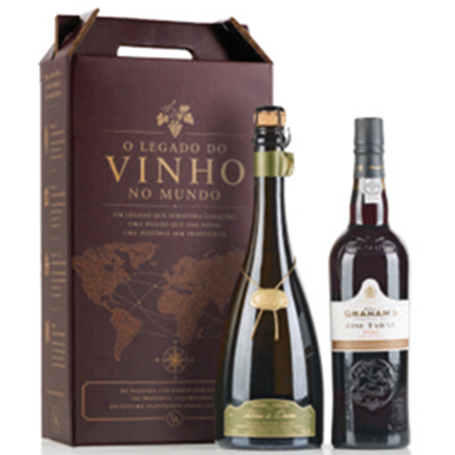 CAIXA GARRAFEIRA - VINHO DO PORTO E ESPUMANTE