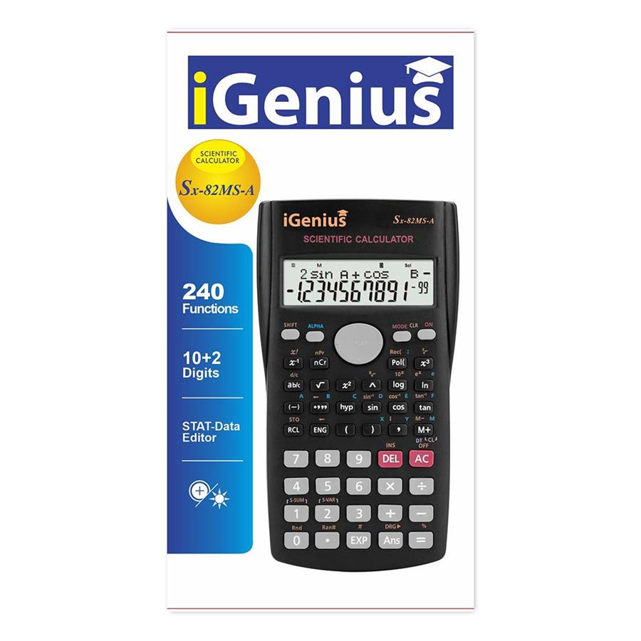 CALCULADORA CIENTIFICA IGENIUS SX82MS 240 FUNÇÕES CALCULADORA CIENTIFICA IGENIUS SX82MS 240 FUNÇÕES