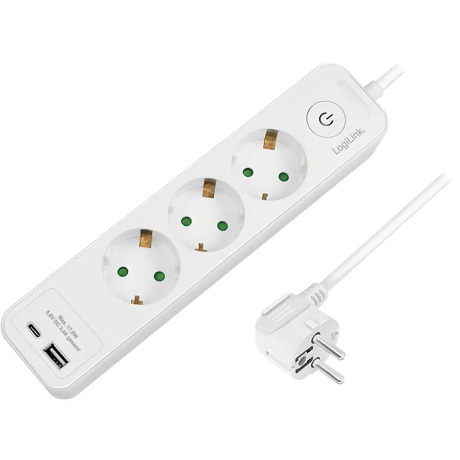 LOGILINK LPS280U - BLOCO DE 5 TOMADAS CABO (3X1.5MM²) 1.5M LOGILINK LPS280U - BLOCO DE 5 TOMADAS CABO (3X1.5MM²) 1.5M