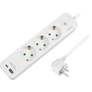 LOGILINK LPS280U - BLOCO DE 5 TOMADAS CABO (3X1.5MM²) 1.5M