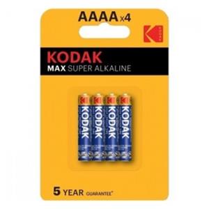 KODAK MAX - PILHA ALCALINA LR61 AAAA 1.5V (BLISTER C/4)