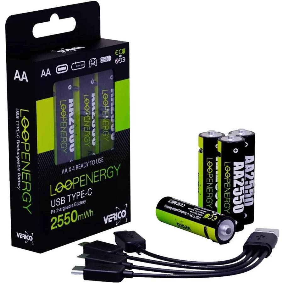 VERICO LOOPENERGY - CONJUNTO DE 4 BATERIAS LI-ION VERICO LOOPENERGY - CONJUNTO DE 4 BATERIAS LI-ION