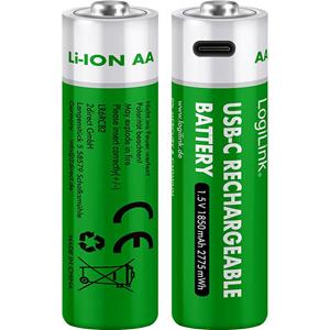 LOGILINK LR6RCB2 - CONJUNTO DE 2 BATERIAS LI-ION - AA LOGILINK LR6RCB2 - CONJUNTO DE 2 BATERIAS LI-ION - AA