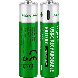 LOGILINK LR03RCB2 - CONJUNTO DE 2 BATERIAS LI-ION - AAA LOGILINK LR03RCB2 - CONJUNTO DE 2 BATERIAS LI-ION - AAA