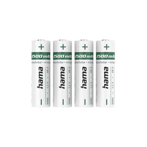 PILHAS RECARREGÁVEIS AA 1.2V 2500MAH HAMA 4UN PILHAS RECARREGÁVEIS AA 1.2V 2500MAH HAMA 4UN