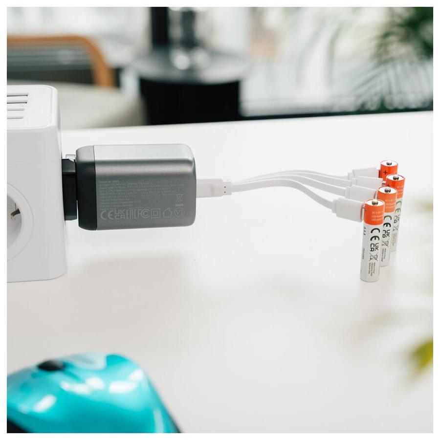 PILHAS RECARREGÁVEIS AAA USB-C 1.5V 500MAH VERBATIM 4UN PILHAS RECARREGÁVEIS AAA USB-C 1.5V 500MAH VERBATIM 4UN