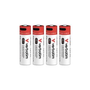 PILHAS RECARREGÁVEIS AA USB-C 1.5V 2100MAH VERBATIM 4UN PILHAS RECARREGÁVEIS AA USB-C 1.5V 2100MAH VERBATIM 4UN