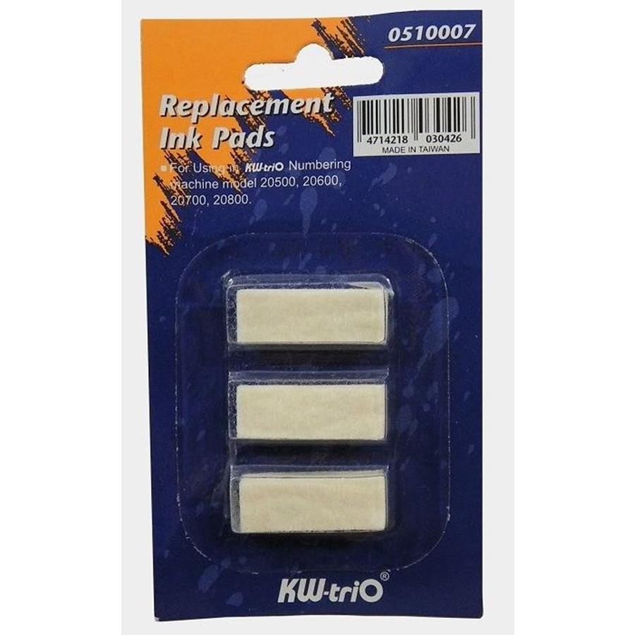 ALMOFADA PARA NUMERADORES - SEM TINTA (BLISTER C/3 UNIDADES) ALMOFADA PARA NUMERADORES - SEM TINTA (BLISTER C/3 UNIDADES)